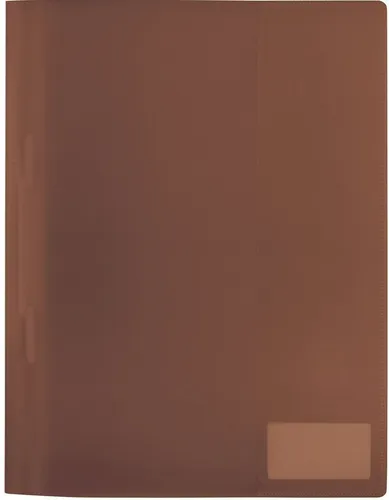 HERMA 19496 Schnellhefter A4 - Transluzent Braun, 3 Stück, umweltfreundlich und ideal zum Schutz von Dokumenten in Schule und Büro