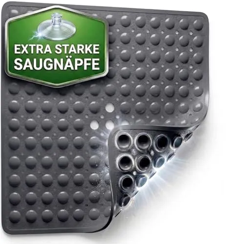 SilverRack Duschmatte rutschfest 53x53 cm (Anthrazit)