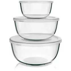 Arendo Salatschüssel 3er Set mit Deckel von Arendo