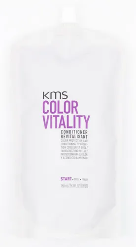 KMS Color Vitality Conditioner 750 ml - Feuchtigkeitsspendende Haarspülung - Haarspülungen für Damen, sorgt für strahlenden Glanz und erleichtert das Kämmen, während es die Farbintensität verlängert und strapaziertes Haar pflegt.