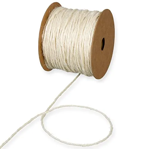 HALBACH Jutekordel Basic Juteband 2.0 mm breit 50.0 m lang 100 Jute Ganzjährig einsetzbar Creme