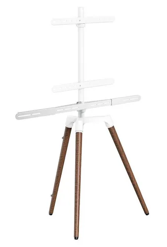 Schwaiger TV-Ständer 658217 – Schwenkbar bis 65 Zoll - TV-Standfuß mit integriertem Soundbarhalter für verbesserten Klang. Ideal für 45-65