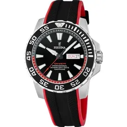 Festina Analoges Modell CAB.ACE.COR.ESF.Schwarz - Elegante Herrenarmbanduhr - Armbanduhren für Herren, stilvolles Design mit 11 mm Gehäuse und praktischen Kalenderfunktion, perfekt für den Alltag.