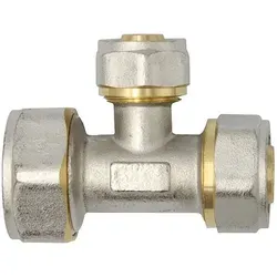 Pipetec - Klemmring Schraubfitting T-stück Reduziert 26x16x20 Mm Verbundrohr