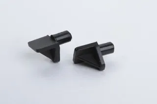 Stück Bodenträger Regalbodenträger Winkelbodenträger, Kunststoff, schwarz Durchmesser 5mm 16