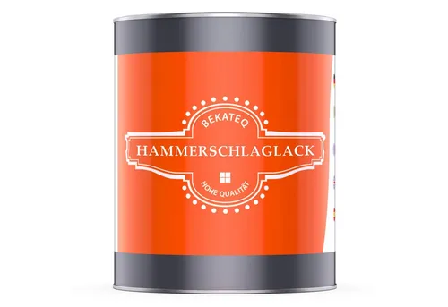 BEKATEQ Metallschutzlack LS-590 Hammerschlaglack, glänzend, Kupfer - Metallschutzlacke für außen und innen, bietet Rostschutz und ist schnelltrocknend. Ideal für Garagentore, Zäune und mehr.