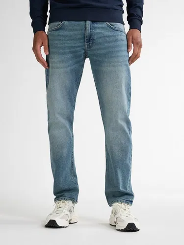 Petrol Industries Straight-Jeans blau 33 mit 2teiliger Gesäßtasche - Bequeme Straight-Fit Jeans aus hochwertigem Denim, elastisch und pflegeleicht. Ideal für einen lässigen Look im Alltag. Größe 33, normaler Leibhöhe und gerade Beinform.