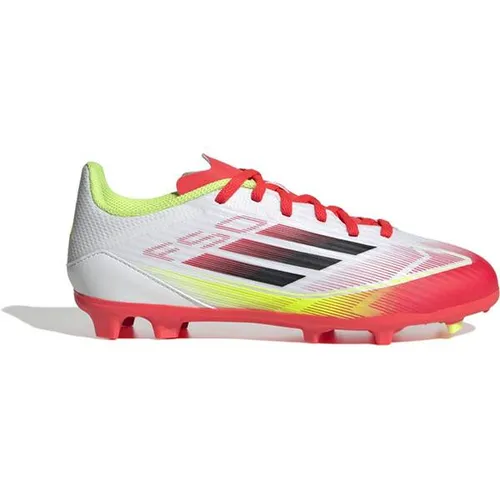 ADIDAS F50 League Kids FG/MG - Kinder Fußball-Rasenschuhe - Leichte Fußballschuhe mit perforierter Zunge für kühlen Tragekomfort und Sprintplate 360 Außensohle für ultimative Beschleunigung auf verschiedenen Böden.