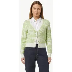 comma casual identity Flauschige Jacquard-Strickjacke Artwork - Stylische Strickjacke in Loose Fit mit einzigartigem Artwork, ideal für lässige Outfits. Perfekt für den Alltag oder besondere Anlässe.