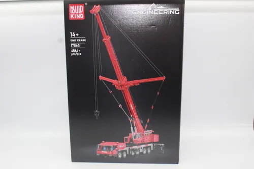 OO Mould King 17065 Mobilkran Rot 6 Achsen