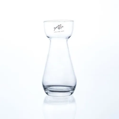 Glasvase HYACINTH H. 17cm D. 7cm transparent rund Glas Sandra Rich