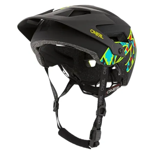 O'NEAL Defender Helm Muerta Schwarz L/XL - Fahrradhelm mit Fidlock Safety-Verschluss für einfaches Öffnen und Schließen, optimaler Kühlung durch große Belüftungsöffnungen und nur 380g leicht – ideal für Mountainbiker!