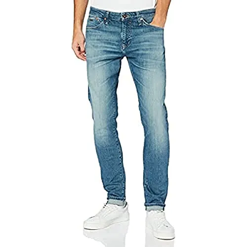 Mavi Herren James Jeans, ash Blue Ultra Move, 33W / 34L - Herren-Jeanshosen, mittelhoch geschnitten mit schmalem Beinverlauf und Ultra Move Technologie für optimale Formbeständigkeit.