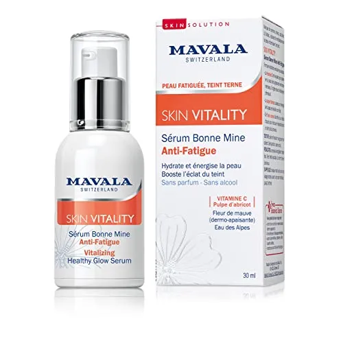 Mavala Belebendes Serum Strahlender Teint 30 ml - Mavala Gesichtspflege, feuchtigkeitsspendendes Serum mit antioxidantivem Vitamin C für einen strahlenden und frischen Teint. Schützt vor Hautalterung und sorgt für ein erholtes Hautbild.