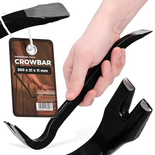 Nageleisen Brechstange 30cm Brecheisen Nagelzieher Montageeisen Nagelklaue Montierhebel Montiereisen Kuhfuß Nagelschlitze Praktisches Multifunktions-Stemmeisen Abrissarbeiten