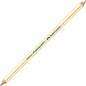 Faber-Castell Perfection 7057 Radierstift 2-fach - Schreibutensilien - Doppelseitiger Radierstift mit roter Mine für Bleistifte und harter Mine für Tinte, ideal für punktgenaues Radieren. Hergestellt in Deutschland aus PVC-freiem Kautschuk.