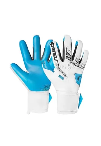 REUSCH Herren Torwarthandschuhe Attrakt Freegel Aqua - Torwarthandschuhe mit innovativem Grip Aqua Haftschaum für besten Halt bei Nässe und anatomischer Passform für optimale Ballkontrolle.