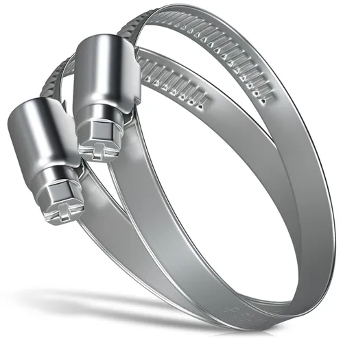 2x Schlauchschellen 50-70mmØ 9mm Band Rohrschellen Edelstahl Schlauchklemmen