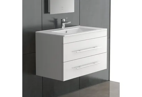 Alpenberger Badmöbel-Set Waschbecken mit Unterschrank - 70 cm - Elegantes Badmöbel-Set mit hochwertigem Keramik-Waschbecken und praktischen Soft-Close-Schubladen. Ideal für modernes Badezimmer und Gäste-WC, sorgt für Ordnung und Stil.