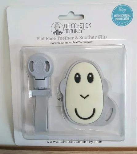 Schnuller & Beißringe Grau von Matchstick Monkey