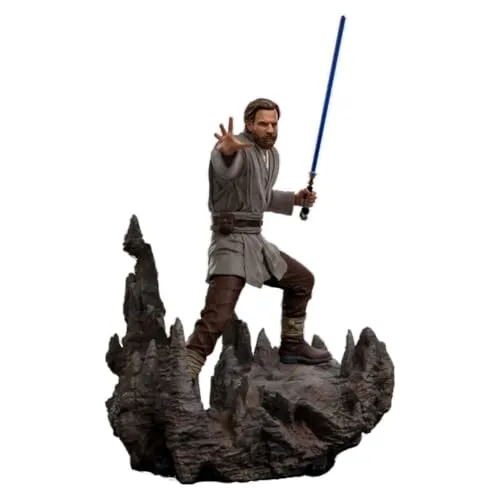 STAR WARS - Ben Kenobi 1/10 Deluxe BDS Art Scale Statue von Iron Studios - Sammelfigur aus hochwertigem Resin, detailgetreu und ideal für Star Wars Fans und Sammler.