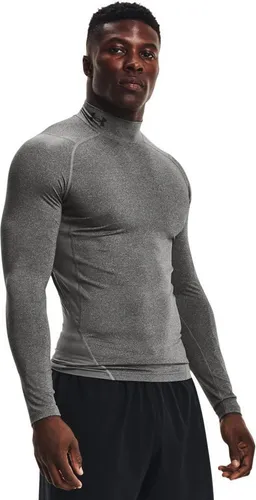 Under Armour Herren UA HG Armour Comp Mock LS Shirt - Herren Laufshirt Langarm aus leichtem HeatGear-Stoff, mit strategischer Belüftung und schnelltrocknendem Material für optimale Leistung und Komfort beim Laufen.