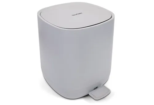 YourCasa Mülleimer 5L - Elegantes Grau für Bad und Küche, schimmelfrei und geruchsdicht mit Soft Close Absenkautomatik