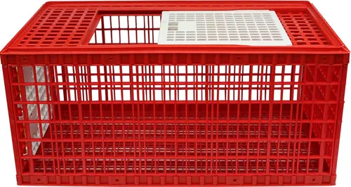 Transportbox für Geflügel 96 x 56,5 x 44 cm - Praktische Kunststoff-Transportkiste für Geflügel, ideal für sichere Transporte von Enten, Gänsen und Hühnern, robust und langlebig.