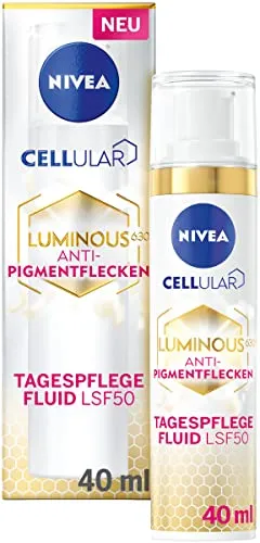 Nivea Cellular Tagespflege LSF 50 - 40ml - Hochwirksame Tagespflege mit LSF 50, schützt vor Pigmentflecken und lichtbedingter Hautalterung. Angereichert mit Hyaluronsäure und Vitamin E für einen strahlenden Teint.