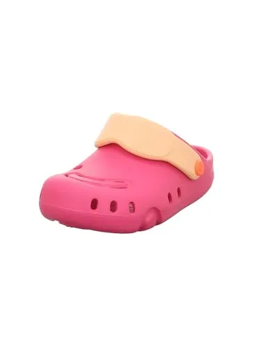 Superfit Splash C Slipper, Pink/Orange 5500, 29 EU Weit - Hausschuhe: Wassertauglich und schnelltrocknend, ideal für breite Füße mit flachem Fußbett und Antirutsch-Struktur für sicheren Halt.