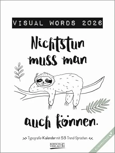 Korsch Visual Words Kalender 2026 von Korsch Verlag