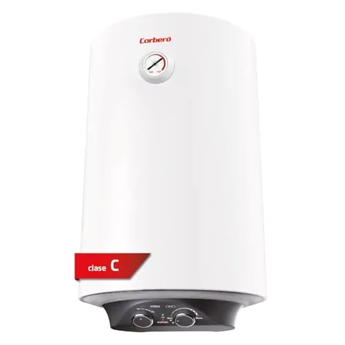 Corberó CTM50ENV Elektrische Thermoskanne, 50 l, Heizelement, mechanisches Bedienfeld, Außenthermostat, Korrosionsschutz, Energieeffizienz C