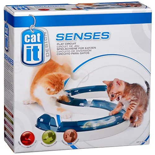 Catit Senses Play Circuit - Spielschiene für Katzen, stimuliert den natürlichen Jagdinstinkt und fördert das Wohlbefinden