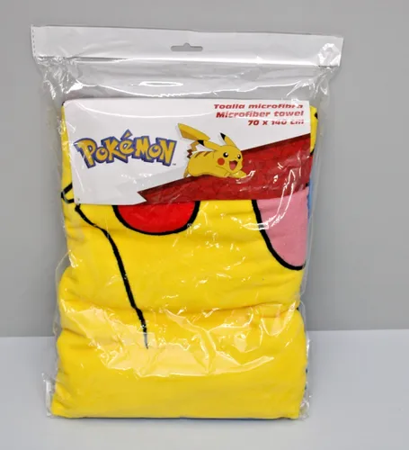 Pokémon Strandtuch oder Badetuch Größe 70 x 140 cm -100% Mikrofaser NEU