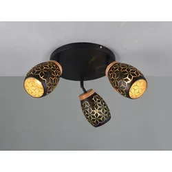 Moderner Deckenstrahler Ø58cm – Stilvolle Flurlampe für Treppenhaus & Küche - Dieser 3-flammige Deckenstrahler mit 58cm Durchmesser vereint modernes Design und Funktionalität. Die goldfolierten Schirme schaffen ein einzigartiges Lichtspiel und machen ihn zur perfekten Wahl für Flur, Wohnzimmer oder Küche.