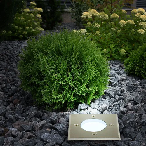 RGB LED Außenleuchte Boden Einbaulampe - Edelstahl Garteneinbaustrahler mit Fernbedienung - Lampen: Robuste Edelstahl Einbauleuchte mit IP65 Schutz für den Außenbereich. Dimmbar und mit 16 RGB Farben über Fernbedienung wählbar, ideal für stimmungsvolle Beleuchtung.