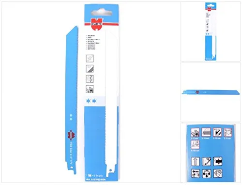 Würth 5 x Säbelsägeblätter Metall 228 mm - Säbelsägeblätter für Metall, ideal für präzise Schnitte in Blech, Buntmetall, Stahl und Aluminium. Hohe Qualität mit 5 Stück, Länge: 228 mm.
