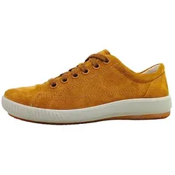 Legero Damen Tanaro Sneaker - MOSTARDA (BRAUN) 3700, 42 EU - Damen-Sneaker mit geometrischer Schnittführung für mehr Dynamik, weichem Leder und praktischem Reißverschluss für einen schnellen Einstieg.