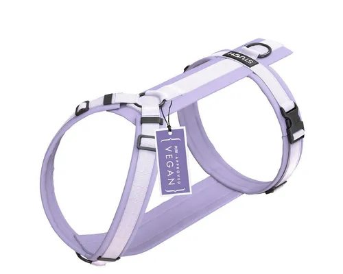 STUCH Hundegeschirr - Verstellbares Nylon Geschirr für alle Hundetypen (Flieder, XS) - Brustgeschirre für Hunde, ergonomisches Design für optimalen Tragekomfort und gleichmäßige Zugverteilung, ideal für tägliche Spaziergänge und Outdoor-Aktivitäten.