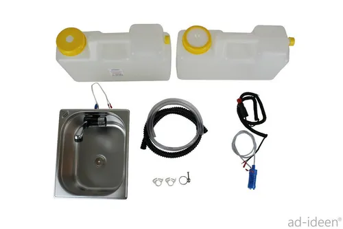 ad-ideen 12V Miniküche Waschbecken für Foodtruck - Praktisches 12V Waschbecken für Miniküchen im Foodtruck, ideal für den mobilen Einsatz. Kompakt und funktional mit den Maßen 325x265x200mm. Perfekt für jeden Verkaufsstand!','category':'Küchenspülen & Spülbecken