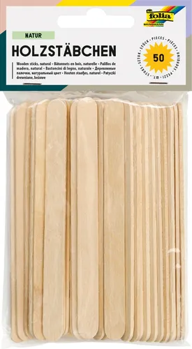 folia (Eisstäbchen) Holzstäbchen 