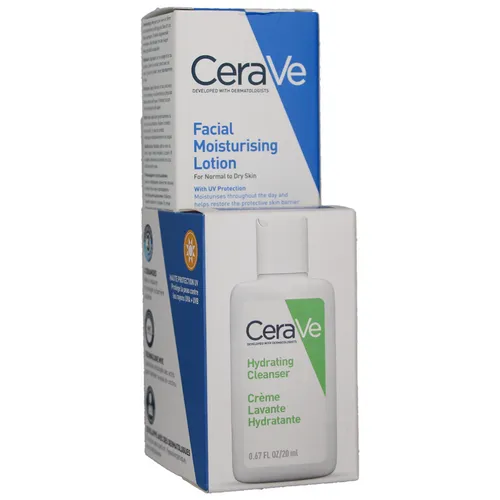 CeraVe Feuchtigkeitscreme Gesicht SPF 30 52 ml + Feuchtigkeitsspendende Waschcre