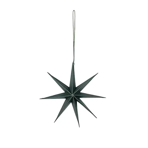Broste Copenhagen Christmas Deko-Stern aus Papier in der Farbe Deep Forest Größe S, Durchmesser: 15cm, 70080398