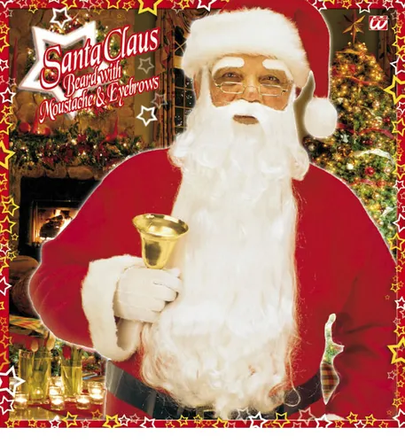 Weihnachtsmann Nikolaus Santa Claus Bart Schnurbart Augenbrauen Verkleidung