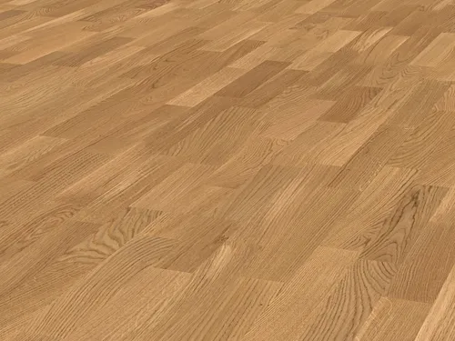 Meister Parkett PC 200 Eiche Schiffsboden 2400x200x14 mm - Hochwertiger Eichenparkettboden mit gebürsteter Oberfläche. Das praktische Klicksystem ermöglicht eine schnelle und einfache Verlegung. Ideal für Wohnbereiche mit zeitlosem Design und robuster Qualität.