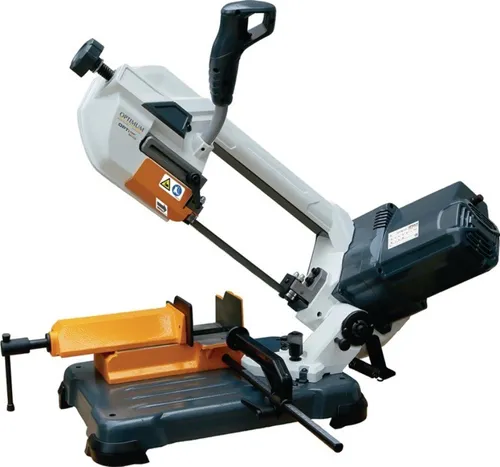 OPTIMUM Gehrungsbandsäge SQ-V13 - Transportable Gehrungsbandsäge mit hoher Schnittpräzision, geräuscharm und stufenlos einstellbarer Sägebandgeschwindigkeit von 30 – 80 m/min für präzise Winkel-Schnitte.