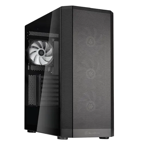 FARA 514X Tower-Gehäuse schwarz, Tempered Glass