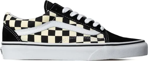 VANS Uni Primary Check Old Skool Turnschuhe Größe 44.5 - Klassische Vans Old Skool Sneaker mit robustem Canvas- und Wildleder-Obermaterial, ideal für Freizeit und Skateboarding. Zeitloses Design und hoher Komfort für jeden Tag.