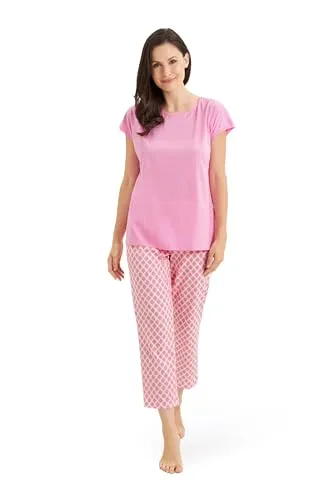 Rösch Pyjama mit Rauten-Druck von Rösch
