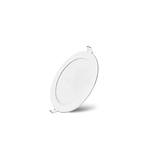 Braytron 6w LED Ultraslim Panel Einbaupanel Lichtpanel Einbauleuchte Einbaulampe Deckenleuchte Deckenlampe Rund Ø 120mm mit integriertem Trafo Warmweiss